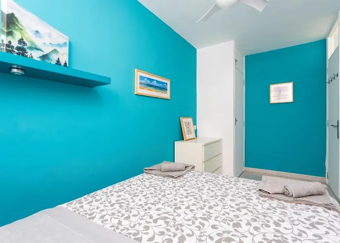 公寓 Home2book Relax Caletillas, Terrace & Pool 坎德拉里亚